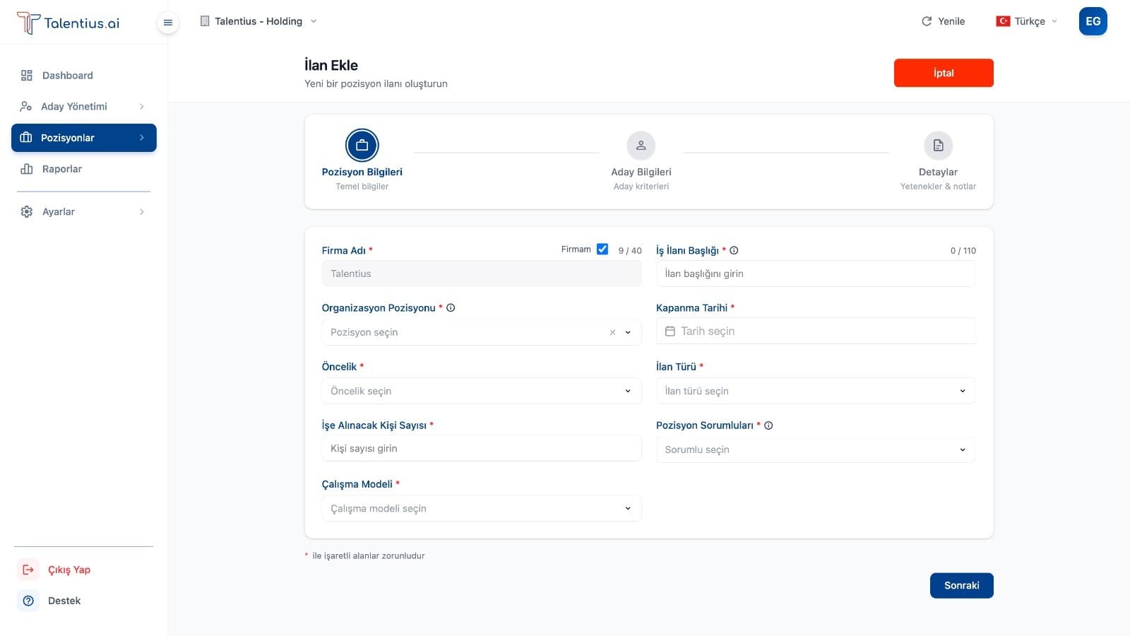Dashboard Önizleme 2